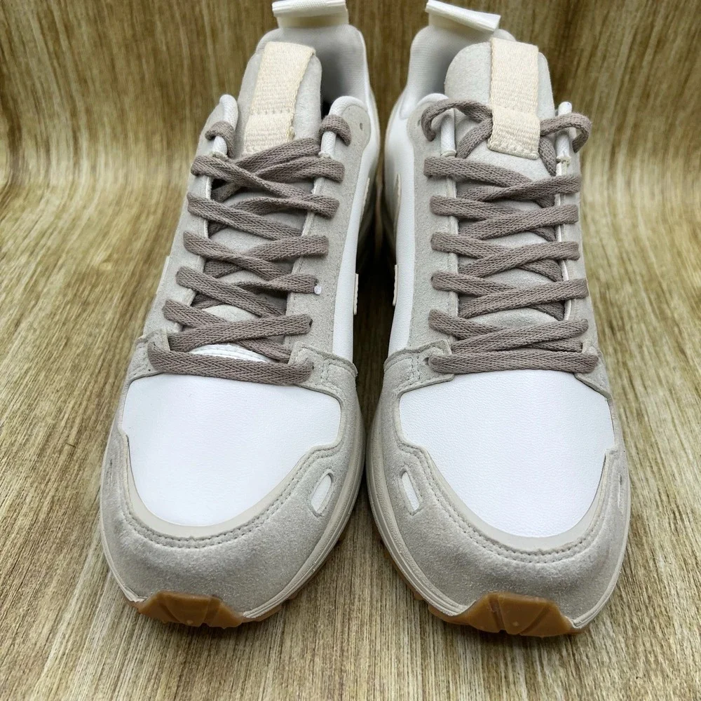 Veja x Rick‎ Owens Hiking Sneakers Men's Size 12 White Pearl Chunky Low Top